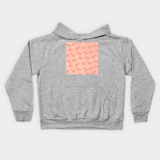 Light Blush Indian Elephants Kids Hoodie